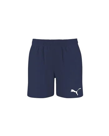Pantaloni scurti de baie cu logo, Bleumarin