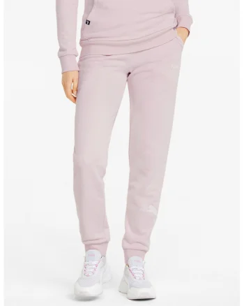 Pantaloni sport cu buzunare laterale Power, Roz pastel