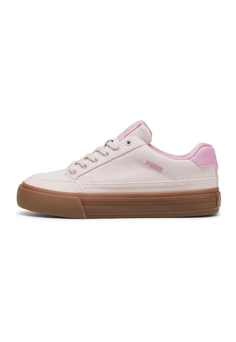 Pantofi sport din panza Court Classic, Roz pastel/Caramel/Alb murdar