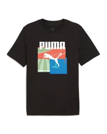 Tricou Summer Sports, Verde/Negru/Albastru