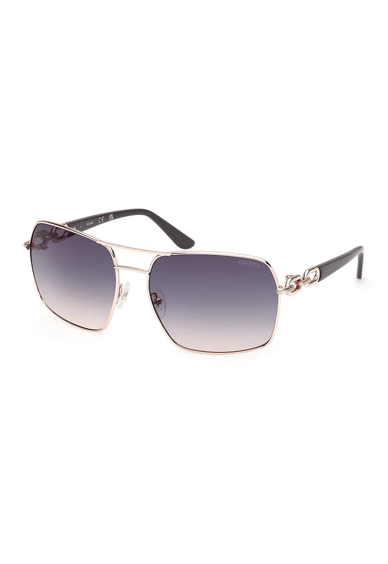 Ochelari de soare cu lentile degrade, Auriu/Gri