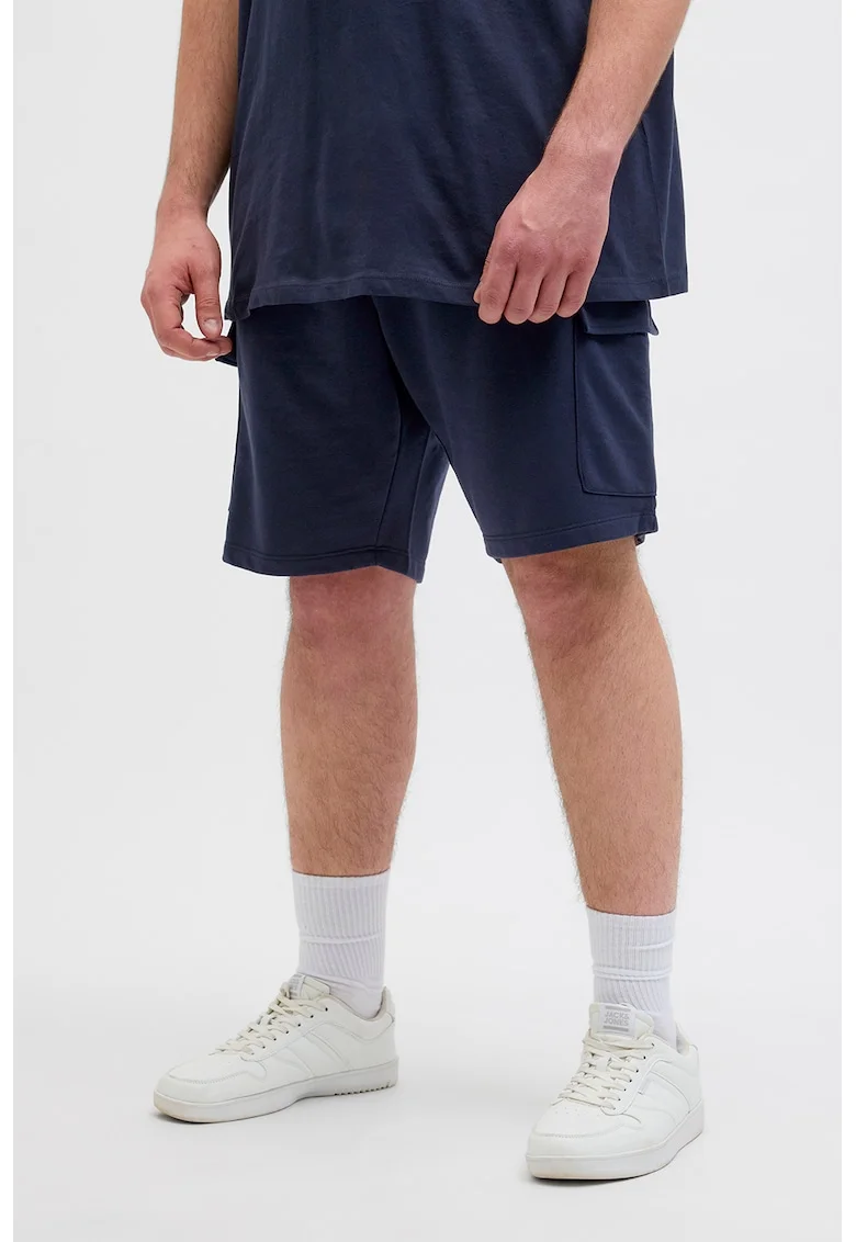 Bermude cargo Plus Size Kane, Albastru ultramarin