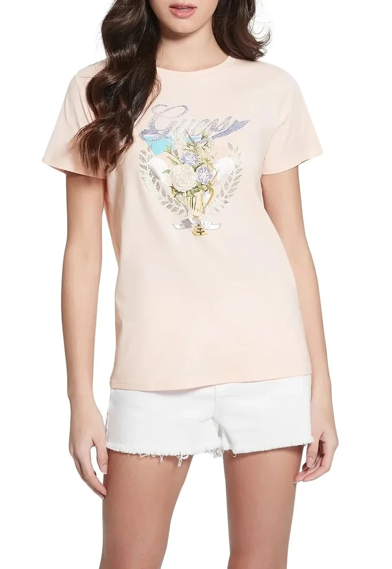 Tricou,  pentru femei W4GI56, Roz