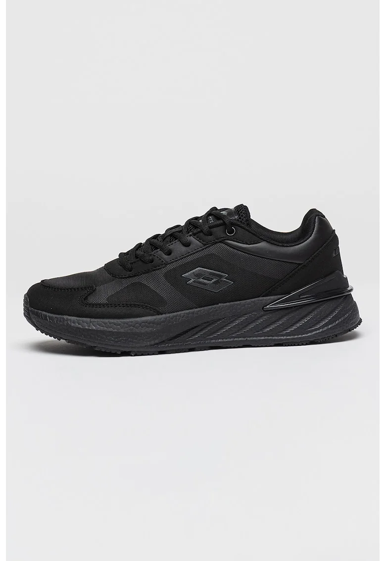 Pantofi sport cu insertii de plasa Maran, Negru