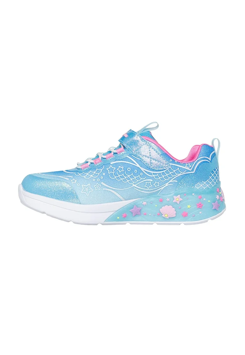 Pantofi sport vu buton orpire/pornire Mermaid Dreams S-Lights, Albastru