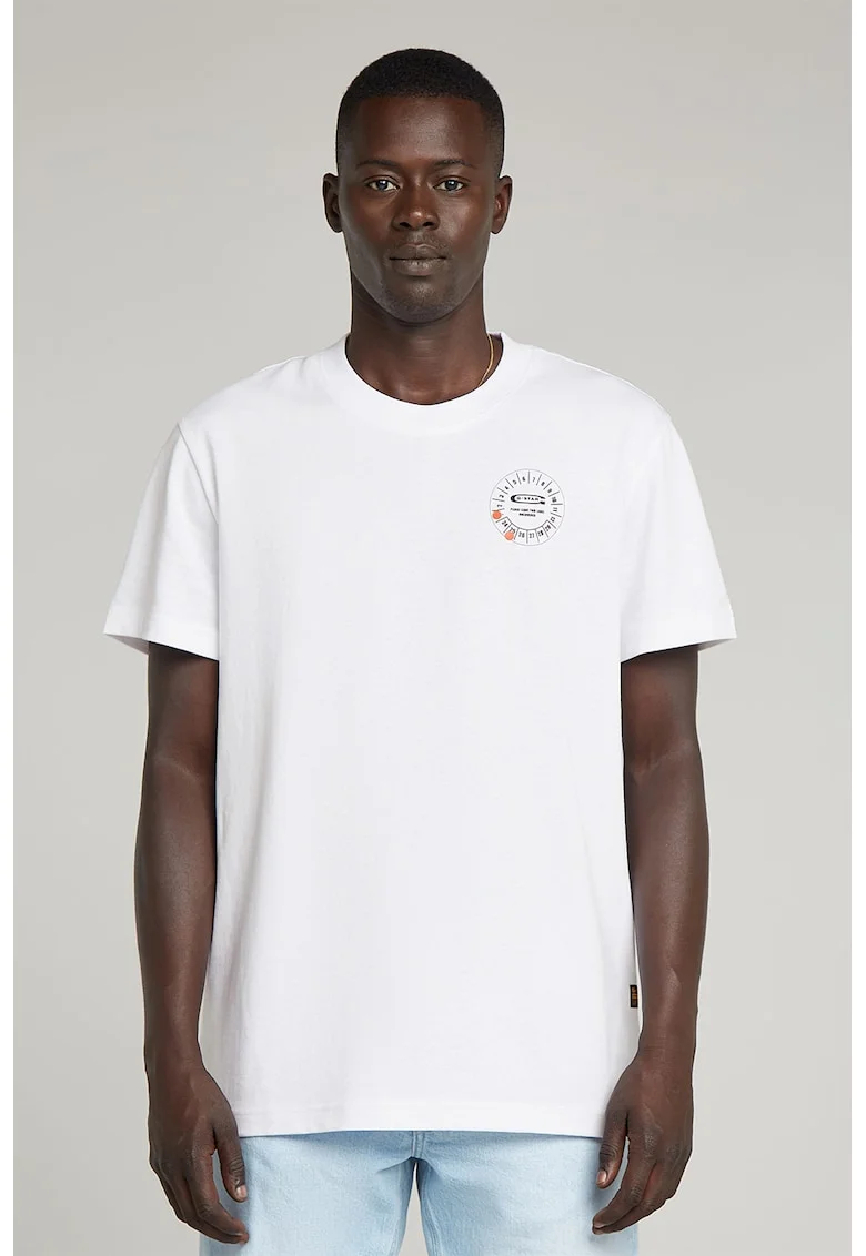Tricou regular-fit din bumbac organic, Alb