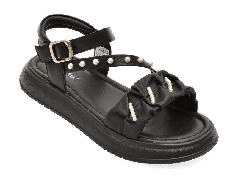 Sandale SELECTION KIDS negre, 62093, din piele ecologica