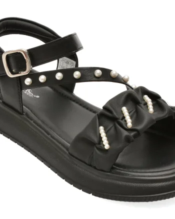 Sandale SELECTION KIDS negre, 62093, din piele ecologica