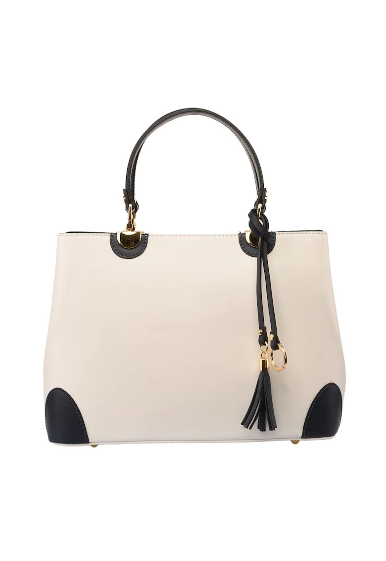 Poseta design beauty, Alb/Bleumarin