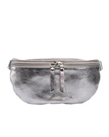 Borseta Waist glam, Argintiu