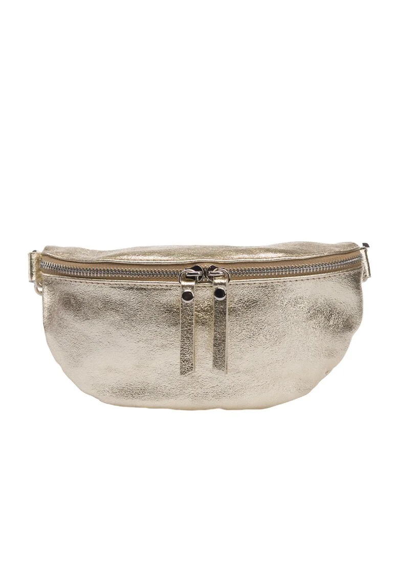 Borseta Waist glam, Auriu