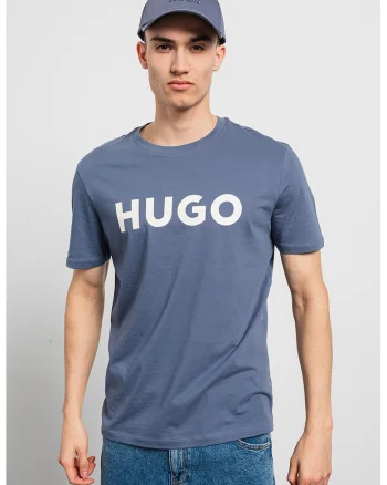 Tricou cu logo Dulivio, Albastru petrol