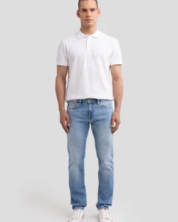 Blugi slim fit cu aspect decolorat TERRY SLIM 252