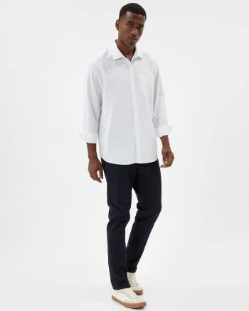 Pantaloni slim fit chino, Bleumarin