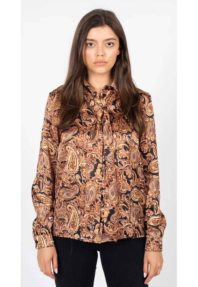 Camasa cu imprimeu paisley, Multicolor, 38