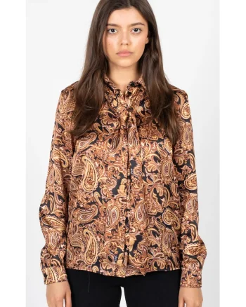Camasa cu imprimeu paisley, Multicolor, 38