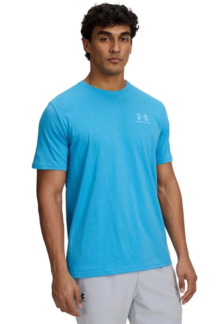 Tricou cu decolteu rotund, pentru fitness Sportstyle