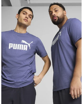 Tricou cu decolteu la baza gatului si logo, Albastru lavanda