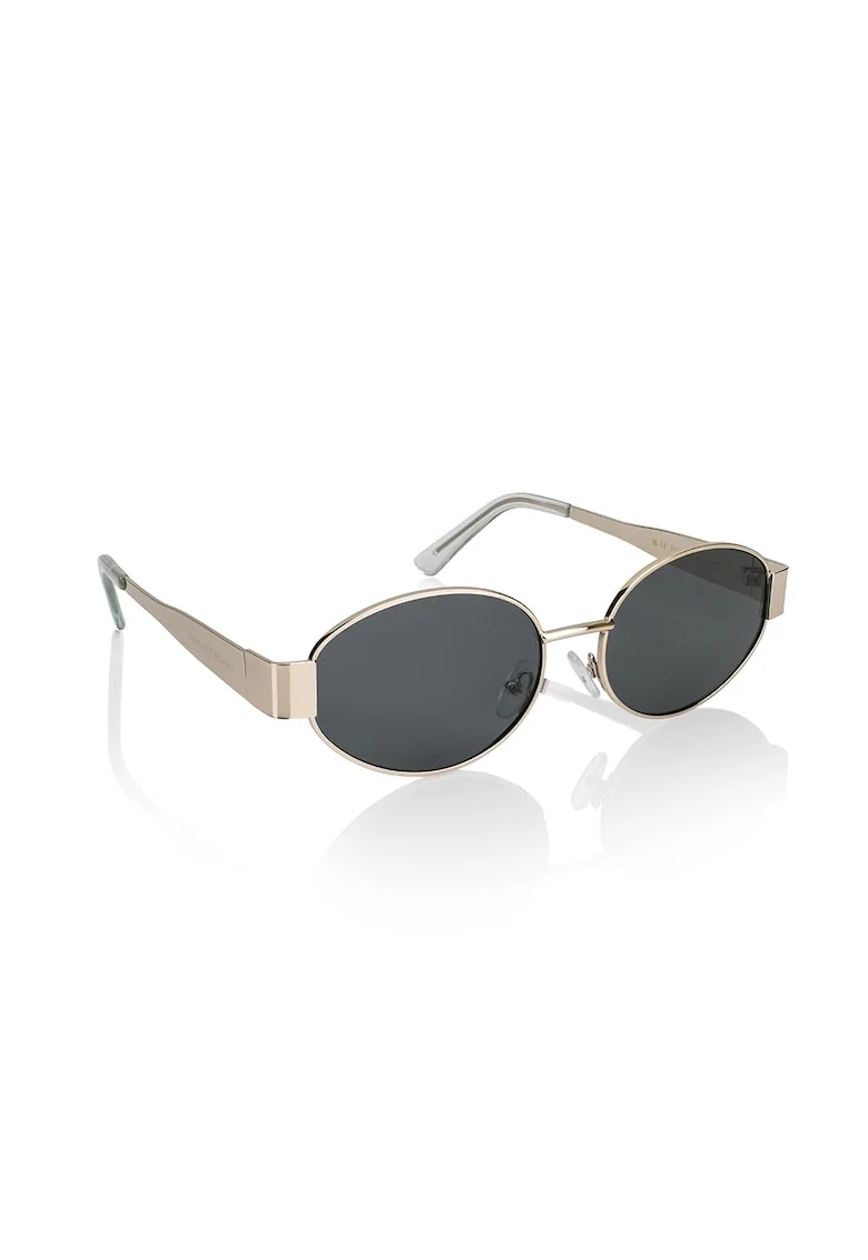 Ochelari de soare ovali unisex polarizati Glam, Matte Havana