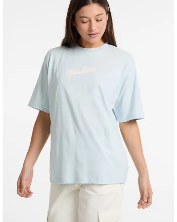 Tricou lejer cu logo pe piept, Alb/Albastru glaciar