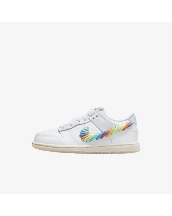Pantofi copii  Dunk Low SE "Rainbow Lace Swoosh"