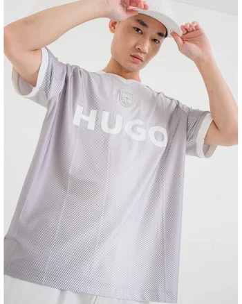 Tricou cu imprimeu logo Dwild, Alb/Gri