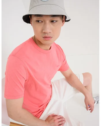 Tricou din bumbac Tegood, Coral