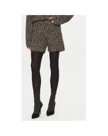 Pantaloni scurti dama,  304550515, Lana, Gri