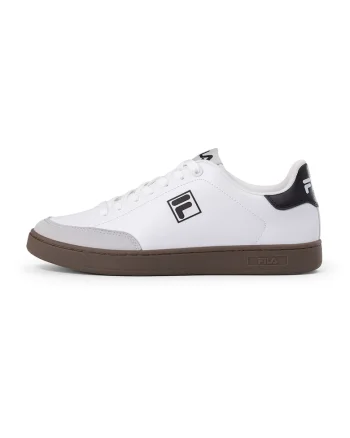 Pantofi sport low-cut din piele ecologica, Negru/Gri deschis/Alb optic