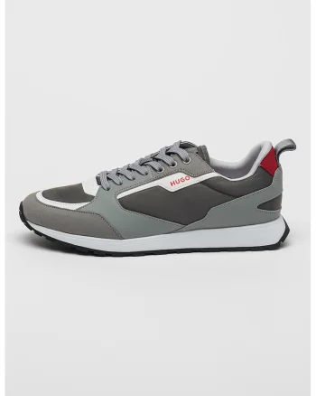 Pantofi sport cu insertii din material textil Icelin Runn, Gri