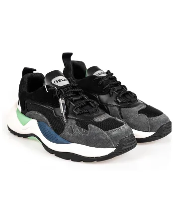 Pantofi sport cu garnituri de plasa si piele intoarsa  T02 A,