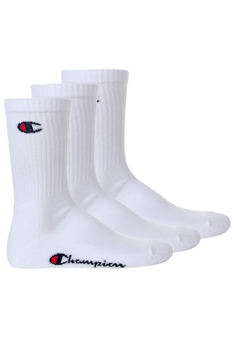 Set de sosete lungi unisex - 3 perechi, Alb