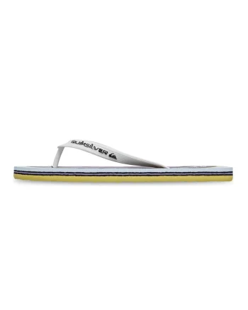 Papuci flip-flop cu logo, Alb/Negru/Lila
