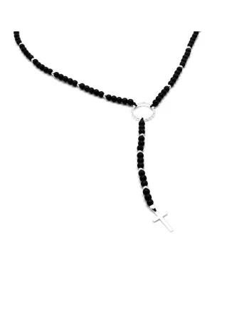 Rozariu, Negru mat/Argintiu