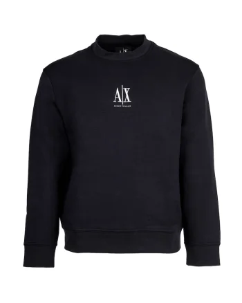 Bluza de trening cu detaliu cu broderie logo, Albastru inchis
