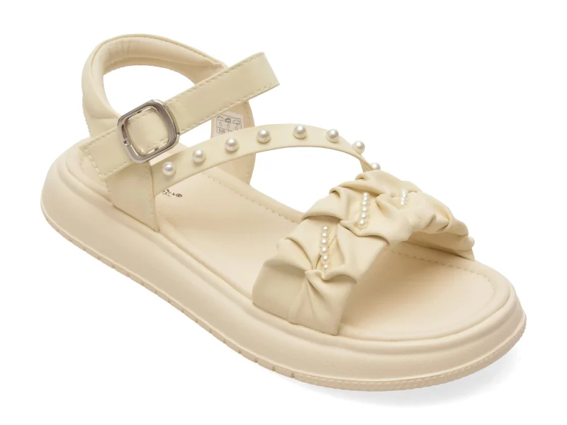 Sandale SELECTION KIDS albe, 62093, din piele ecologica