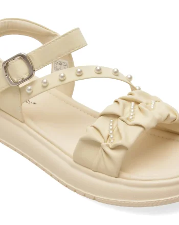 Sandale SELECTION KIDS albe, 62093, din piele ecologica