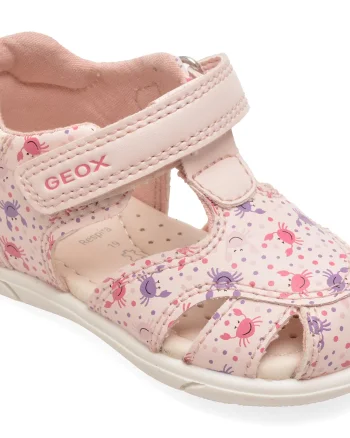 Sandale GEOX roz, B556FB, din piele ecologica