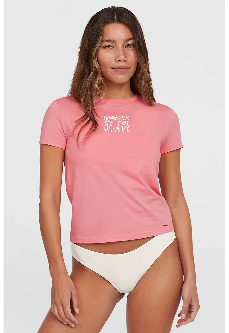 Tricou regular fit cu imprimeu, Roz deschis