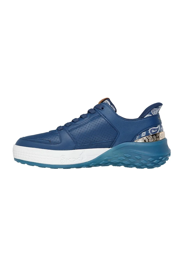 Pantofi sport cu garnituri de piele Sizzle- Snoop Dog, Albastru inchis