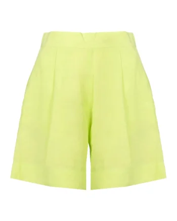 Pantaloni scurti din lyocell cu talie inalta, 36