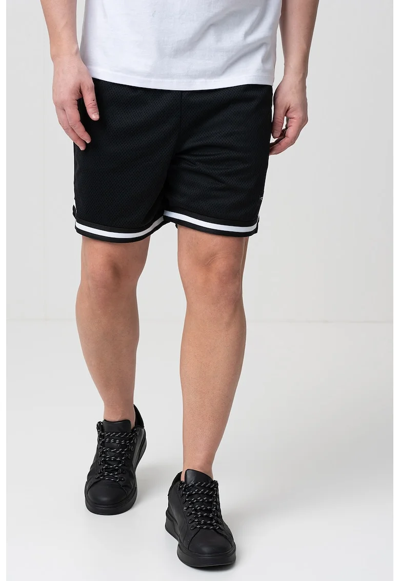 Pantaloni scurti cu snur Karl, Negru