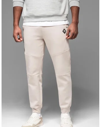 Pantaloni jogger cu buzunare oblice, Maro nisip