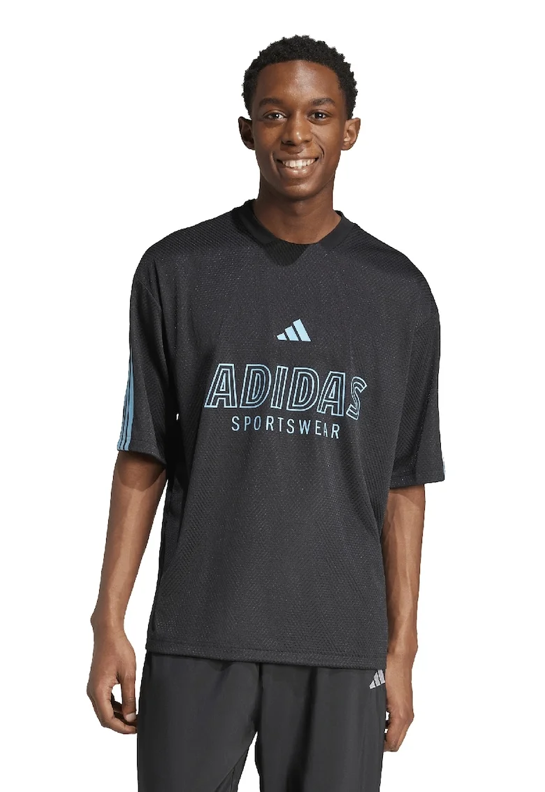 Tricou cu model Tiro, Verde/Negru