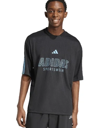 Tricou cu model Tiro, Verde/Negru