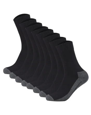 Set de sosete lungi unisex - 8 perechi, Negru