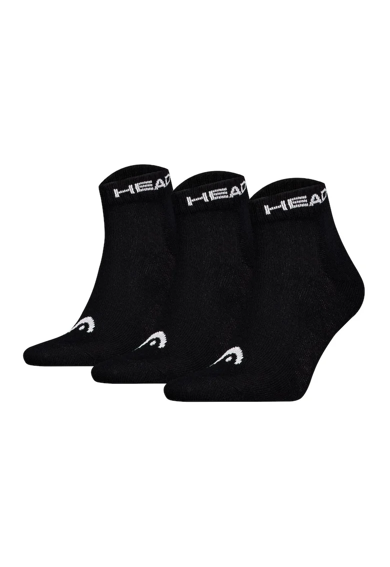 Set de sosete pana la glezna unisex - 3 perechi, Negru