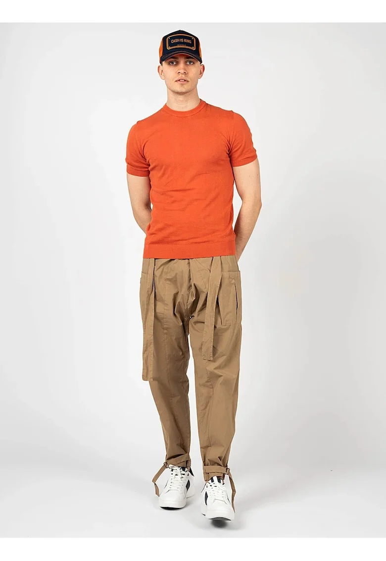 Tricou uni slim fit,