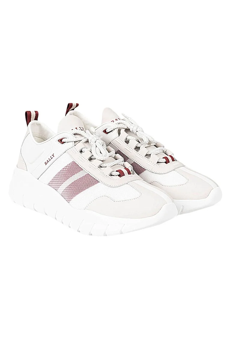 Pantofi sport cu insertii de piele naturala,