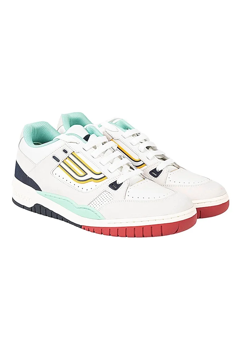 Pantofi sport cu insertii de piele naturala,